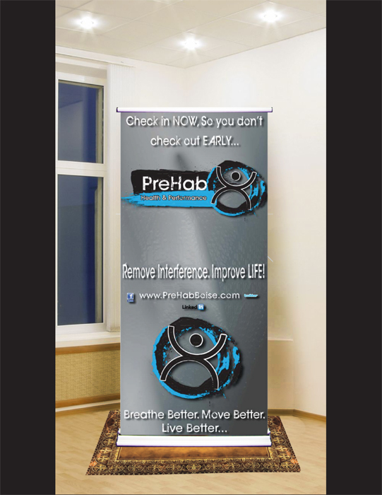 stand up banner for PreHab