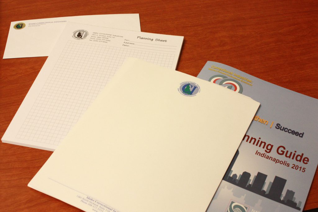 letterhead, envelope, booklet examples