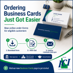 New Process for Ordering Business Cards