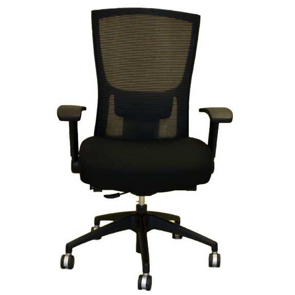 mesh back black office chair