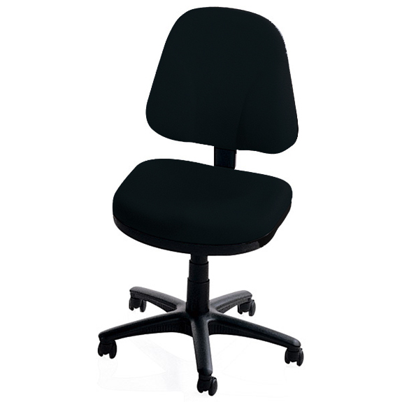 black padded office chair with no arms
