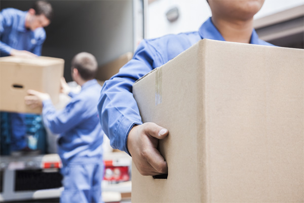 worker carrying box